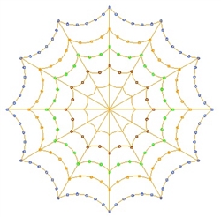 PRODUCT PHOTO: DISCONTNUED:  PixNode Web - Halloween Spider Web Pixel Netting for Pixel Nodes