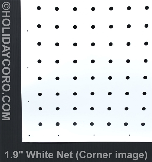 PRODUCT PHOTO: OFFSPEC:  PixNode Net - Pixel Node Mounting Nets / 1.9" Center to Center / 1,200 Nodes / 50 x 24 / 96" x 48" / WHITE
