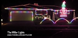 PRODUCT PHOTO: House Outline in RGB Lights / Pixels / Strip Ribbon Lights - 132 Feet Coverage / Ready2Run Assembled