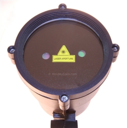 PRODUCT PHOTO:  Water Resistant Outdoor Moving Red + Green Laser with Mounting Stake