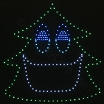 PRODUCT PHOTO: Singing Christmas Tree Face - Designed for RGB Lights (Nodes)