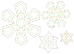 PixNode CoroFlakeâ„¢ Star Snow Flake for Smart / Dumb Nodes - 12 18 24 36 Inches