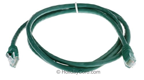 PRODUCT PHOTO:  5 Ft CAT5 Cable - Green