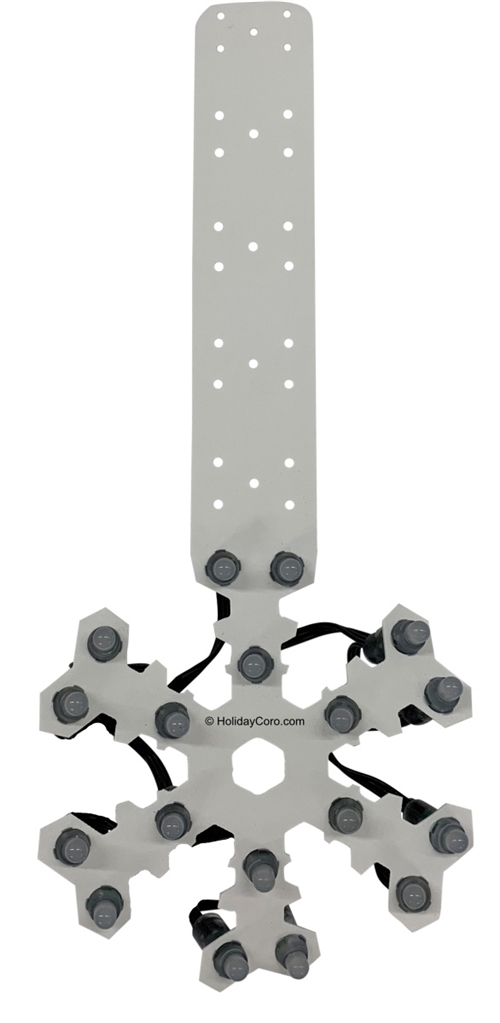 PRODUCT PHOTO: PixelTrim System SNOWFLAKE Style 2 / 18 of 12mm Nodes / 14.5 In - 36cm / BLACK