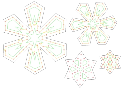 PRODUCT PHOTO: PixNode CoroFlake Star Snow Flake for Smart / Dumb Nodes - 12 18 24 36 Inches