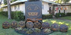 PRODUCT PHOTO: Singing Pumpkin Face for Incandescent or LED Mini Lights (46" x 46")