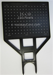 PRODUCT PHOTO: 18" x 24" RGB 8mm LED/12mm Base Pixel Node Matrix - Mounting Board and Frame