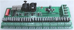 PRODUCT PHOTO:  Dumb RGB 30 Channel DMX Controller / Decoder / Screw Terminals / DIP Switch Addressing / CAT5 & XLR DMX Input Plugs / 60 Amps