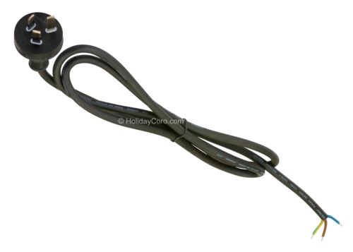 PRODUCT PHOTO: Power Cord - Male 3 Prong Grounded (Australia, NZ, AR) - 18 AWG / 5ft / 1.5m