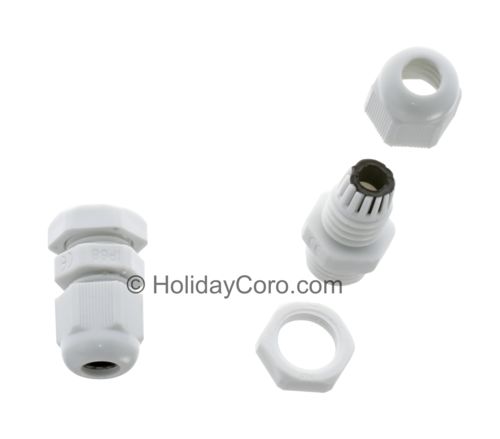 PRODUCT PHOTO: Bulkhead Mount Cable Gland for Power and CAT5 Cables