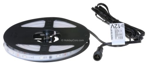 PRODUCT PHOTO: Smart / Pixel RGB LED Strip 30 LEDs/m 10 Pixels/m / Pre-Attached 10ft EasyPlug3 / xConnect Input Cable / Waterproof Tube (16ft-6in/5 meter Roll) - 12v / 2811 or 1903 / RGB Color Output Order