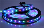 PRODUCT PHOTO: PRE-SALE: Smart / Pixel LED RGB Strip 30 LEDs/m 30 Pixels/m Waterproof Tube (16ft-6in/5 meter Roll) - 12v / INK1003 (WS2812) - Waterproof EasyPlug3 / xConnect Input and Output Cables (Ships Jan to June 2022)