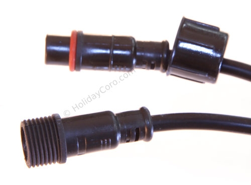 3 Pin Black Pigtail Female and Male Connector Wire Cable Adapter Waterproof Line 